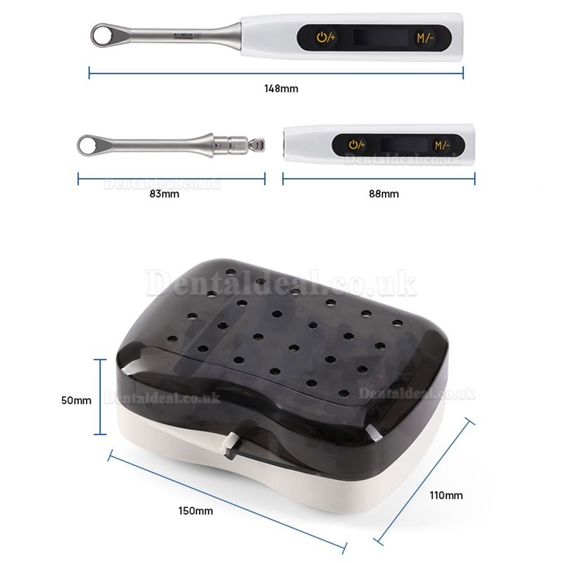 Electric Universal Dental Implant Torque Wrench Kit with 16Pcs Screwdriver